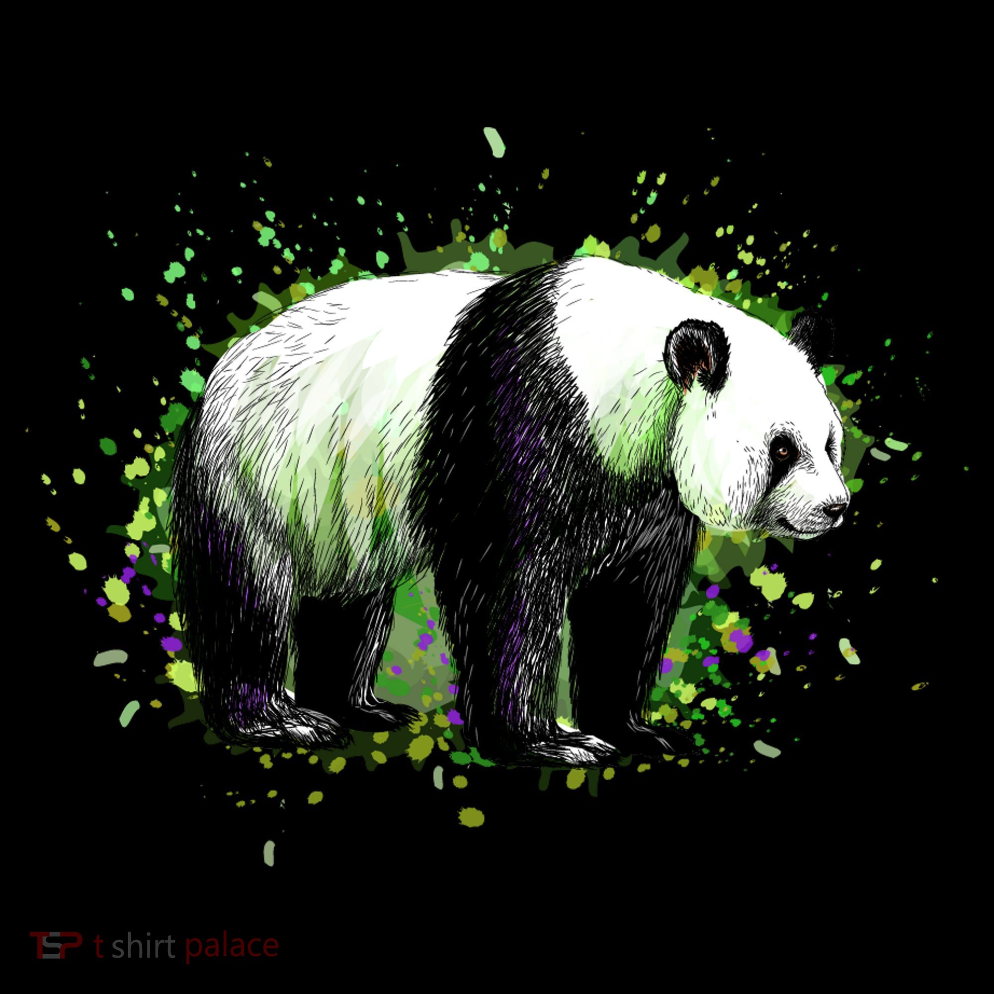 Portrait Of A Panda Bear Women's Hoodie