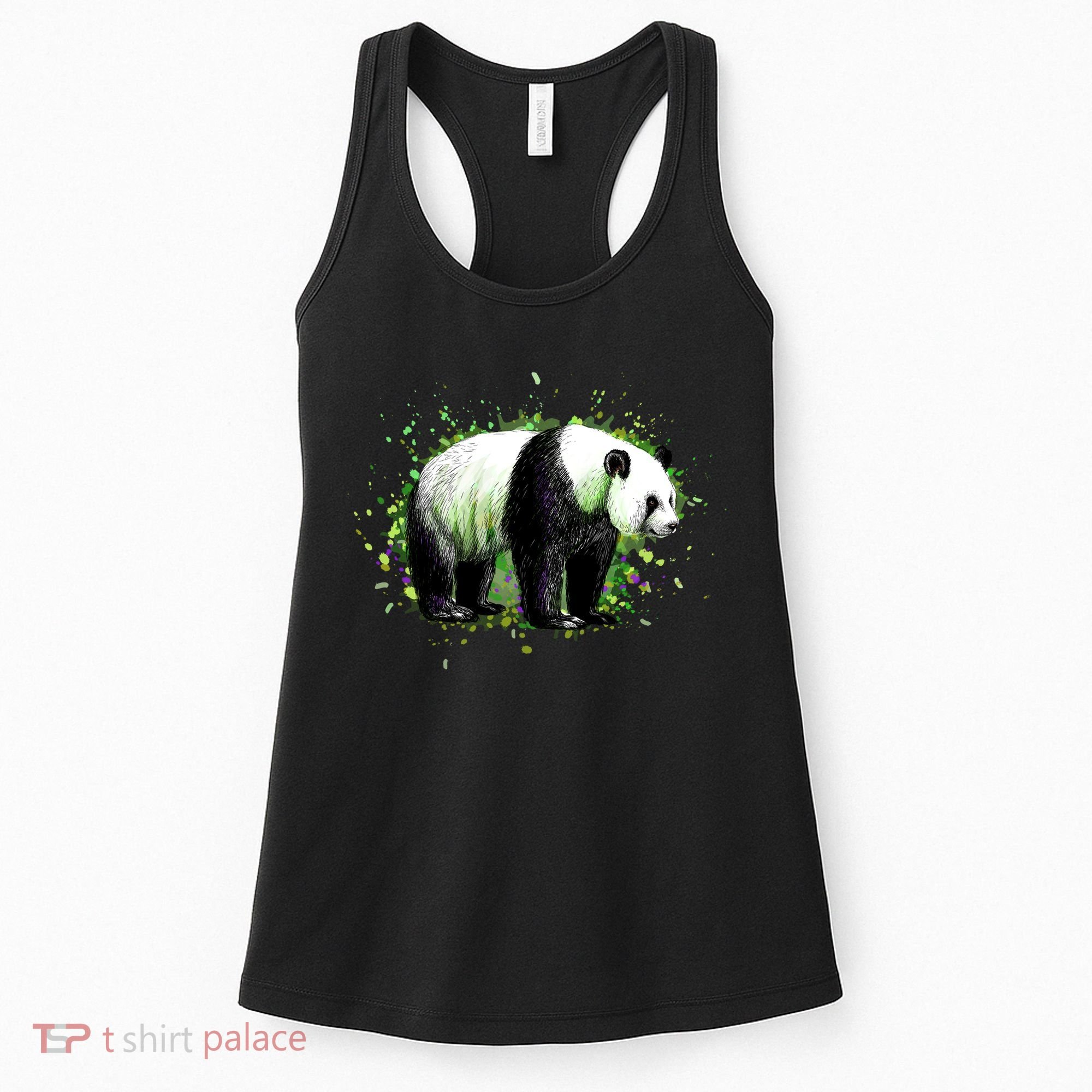 Portrait Of A Panda Bear Women's Tank Top