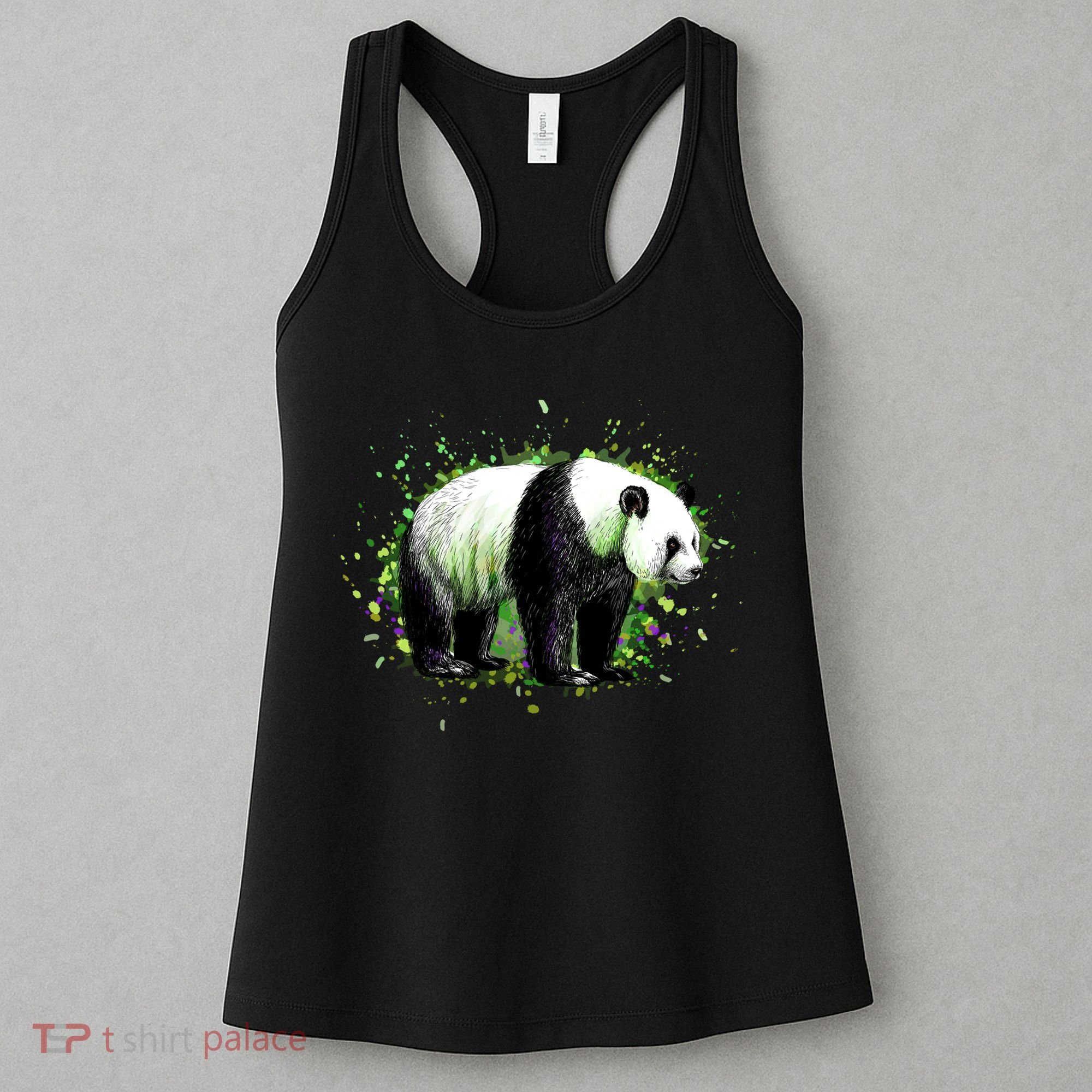 Portrait Of A Panda Bear Women's Tank Top