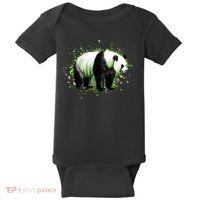Portrait Of A Panda Bear Baby Bodysuit thumb 0