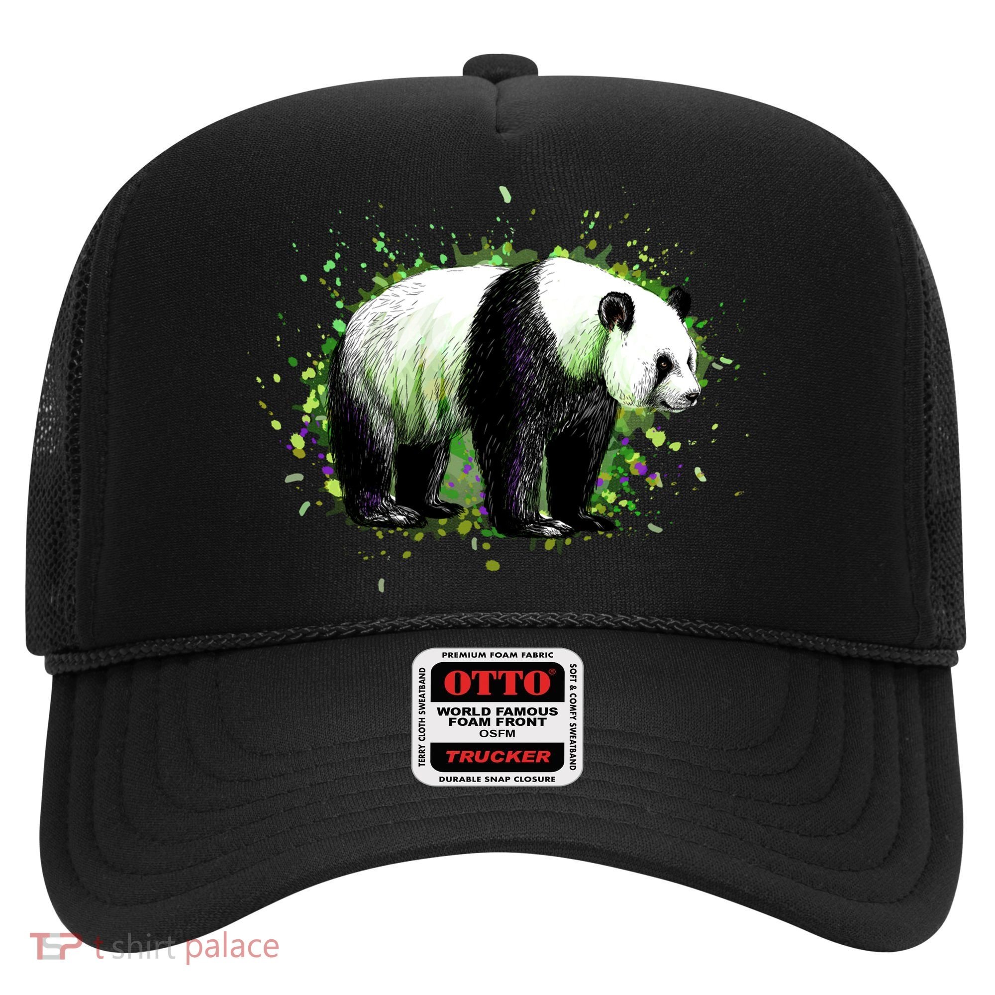 Portrait Of A Panda Bear Hat