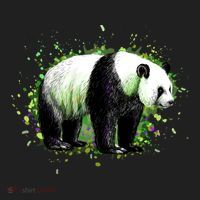 Portrait Of A Panda Bear Hat thumb 2