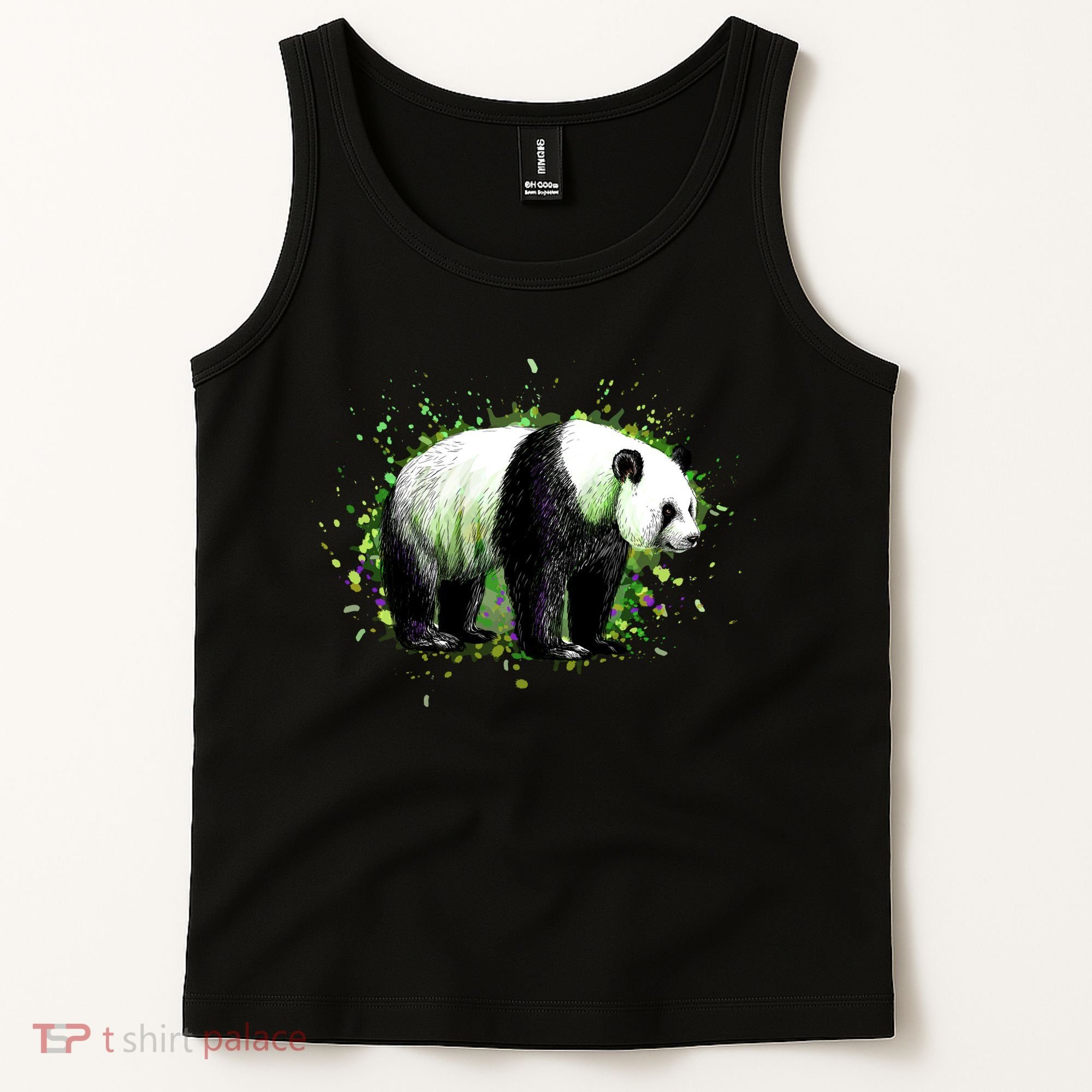 Portrait Of A Panda Bear Tank Top