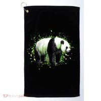 Portrait Of A Panda Bear Golf Towel thumb 0