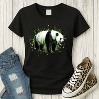 Portrait Of A Panda Bear Women's T-Shirt thumb 3