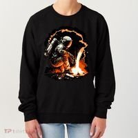 Parody Of Astronaut Becoming A Welder In Space Women's Sweatshirt thumb 0