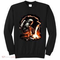Parody Of Astronaut Becoming A Welder In Space Sweatshirt thumb 0