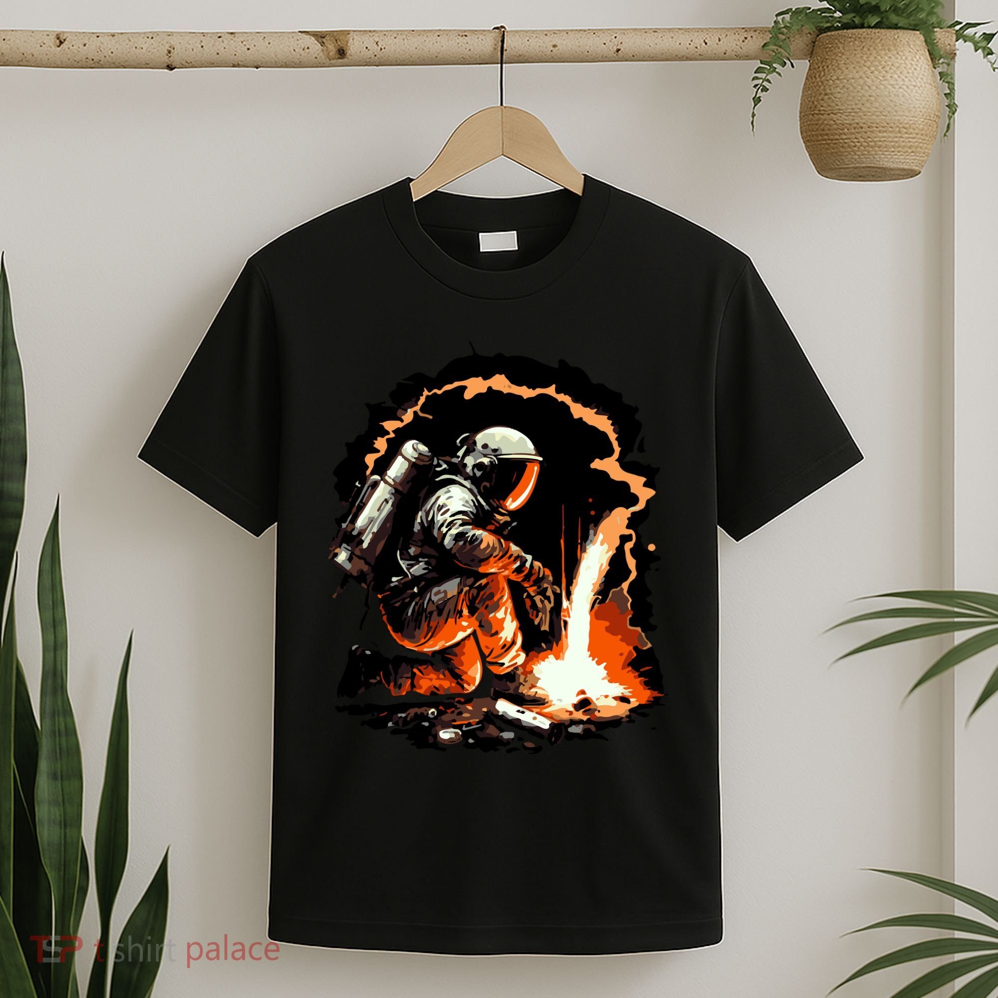 Parody Of Astronaut Becoming A Welder In Space T-Shirt