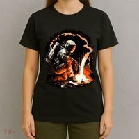 Parody Of Astronaut Becoming A Welder In Space T-Shirt thumb 4