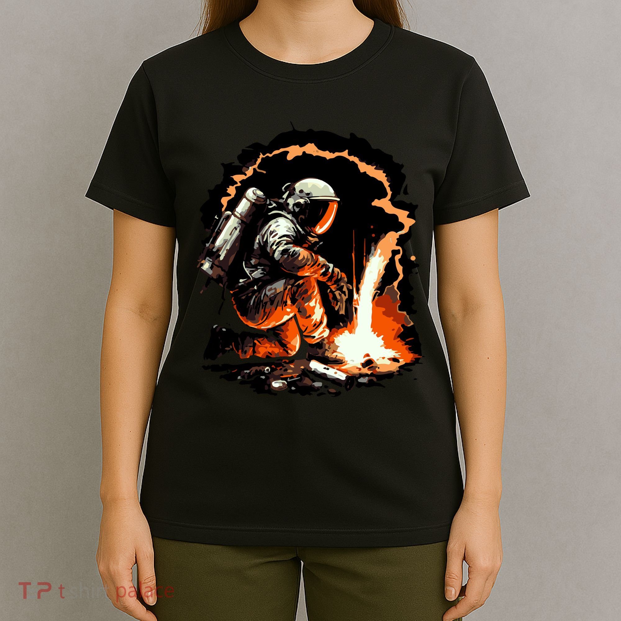 Parody Of Astronaut Becoming A Welder In Space T-Shirt