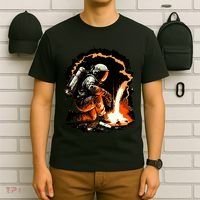Parody Of Astronaut Becoming A Welder In Space T-Shirt thumb 6
