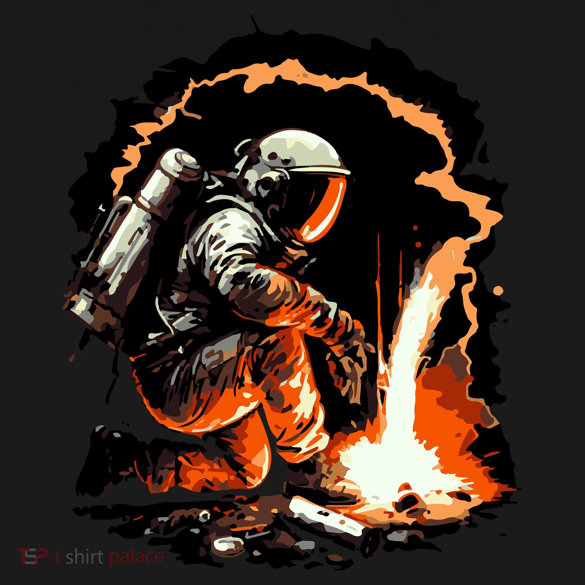 Parody Of Astronaut Becoming A Welder In Space T-Shirt