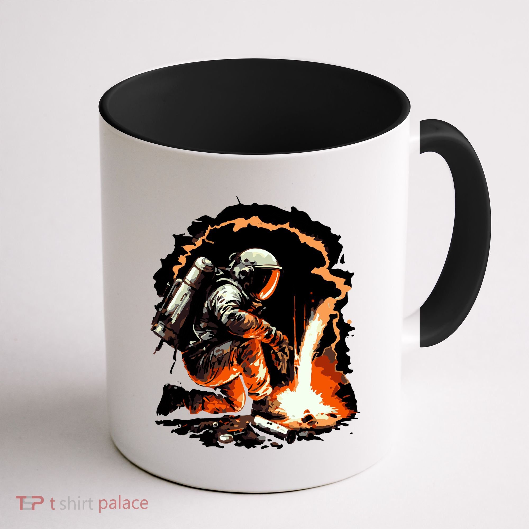 Parody Of Astronaut Becoming A Welder In Space Coffee Mug