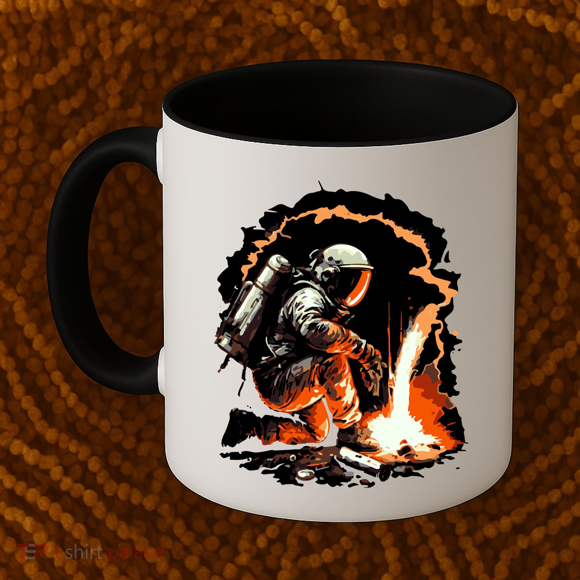 Parody Of Astronaut Becoming A Welder In Space Coffee Mug