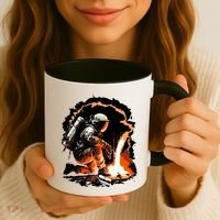 Parody Of Astronaut Becoming A Welder In Space Coffee Mug thumb 3