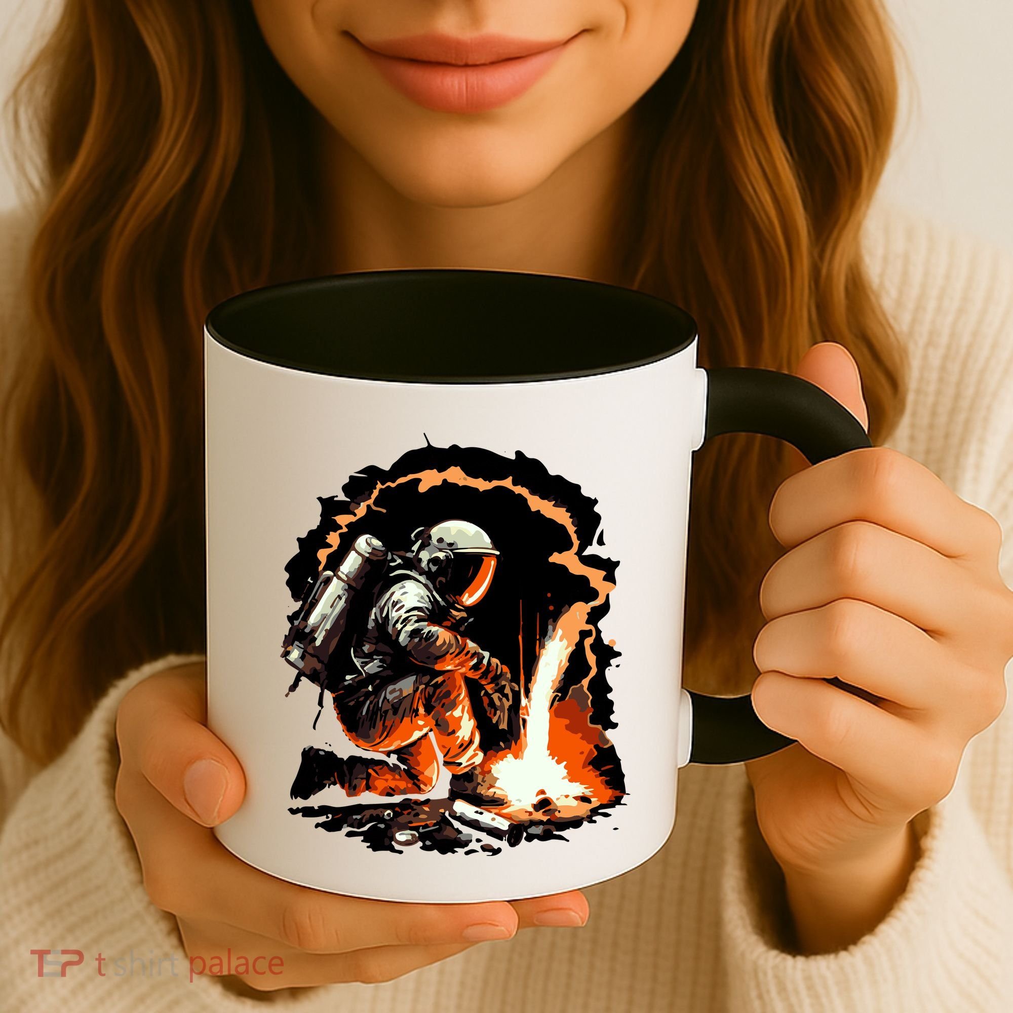 Parody Of Astronaut Becoming A Welder In Space Coffee Mug