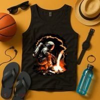Parody Of Astronaut Becoming A Welder In Space Tank Top thumb 4