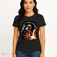 Parody Of Astronaut Becoming A Welder In Space Women's T-Shirt thumb 4