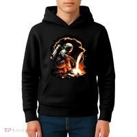 Parody Of Astronaut Becoming A Welder In Space Kids Hoodie thumb 4