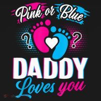 Pink Or Blue Daddy Loves You Shirt Gender Reveal Baby Gift Women's Hoodie thumb 2