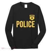 Police Officer Badge Police Uniform Officer Costume Long Sleeve Shirt thumb 0