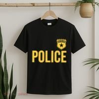 Police Officer Badge Police Uniform Officer Costume T-Shirt thumb 2