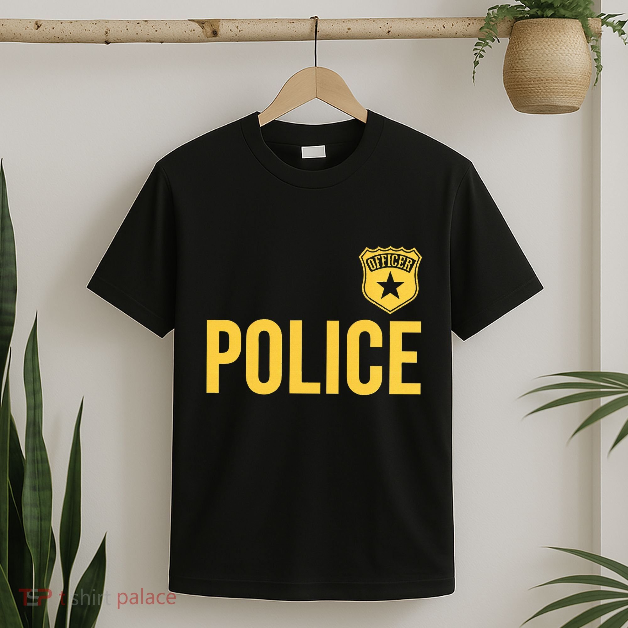 Police Officer Badge Police Uniform Officer Costume T-Shirt