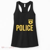 Police Officer Badge Police Uniform Officer Costume Women's Tank Top thumb 0