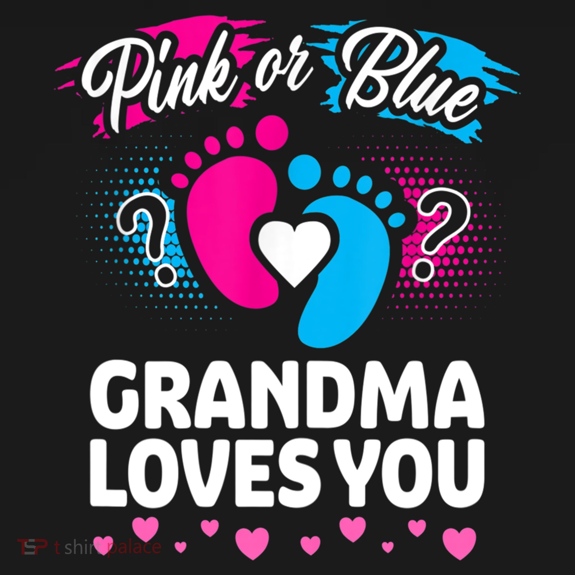Pink Or Blue Grandma Loves You Gift Gender Reveal Cool Gift Ornament