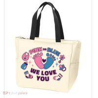 Pink Or Blue We Love You Pregnancy Reveal Tote Bag thumb 3