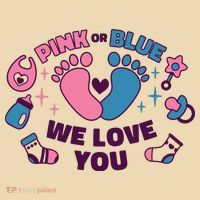 Pink Or Blue We Love You Pregnancy Reveal Tote Bag thumb 4