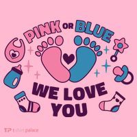 Pink Or Blue We Love You Pregnancy Reveal Coaster thumb 2
