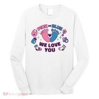 Pink Or Blue We Love You Pregnancy Reveal Long Sleeve Shirt thumb 0