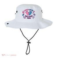 Pink Or Blue We Love You Pregnancy Reveal Bucket Hat thumb 0