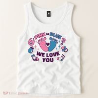 Pink Or Blue We Love You Pregnancy Reveal Tank Top thumb 2