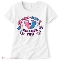 Pink Or Blue We Love You Pregnancy Reveal Women's T-Shirt thumb 0