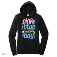 Pink Or Blue We Love You But Awesome If Boy Gender Reveal Gift Women's Hoodie thumb 0