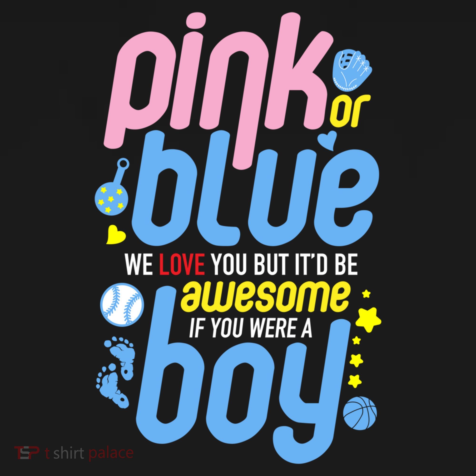 Pink Or Blue We Love You But Awesome If Boy Gender Reveal Gift Women's Hoodie