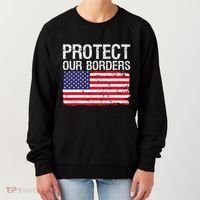Protect Our Borders Law Enforcement Legal Immigration Women's Sweatshirt thumb 0