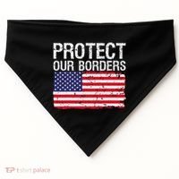 Protect Our Borders Law Enforcement Legal Immigration USA-Made Doggie Bandana thumb 0