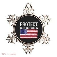 Protect Our Borders Law Enforcement Legal Immigration Ornament thumb 0