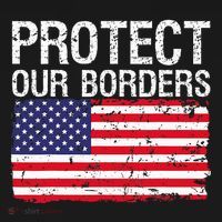 Protect Our Borders Law Enforcement Legal Immigration Ornament thumb 1