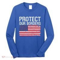 Protect Our Borders Law Enforcement Legal Immigration Long Sleeve Shirt thumb 0