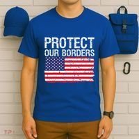 Protect Our Borders Law Enforcement Legal Immigration T-Shirt thumb 6
