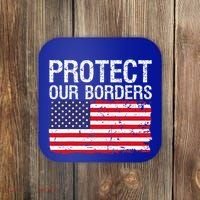 Protect Our Borders Law Enforcement Legal Immigration Coaster thumb 0