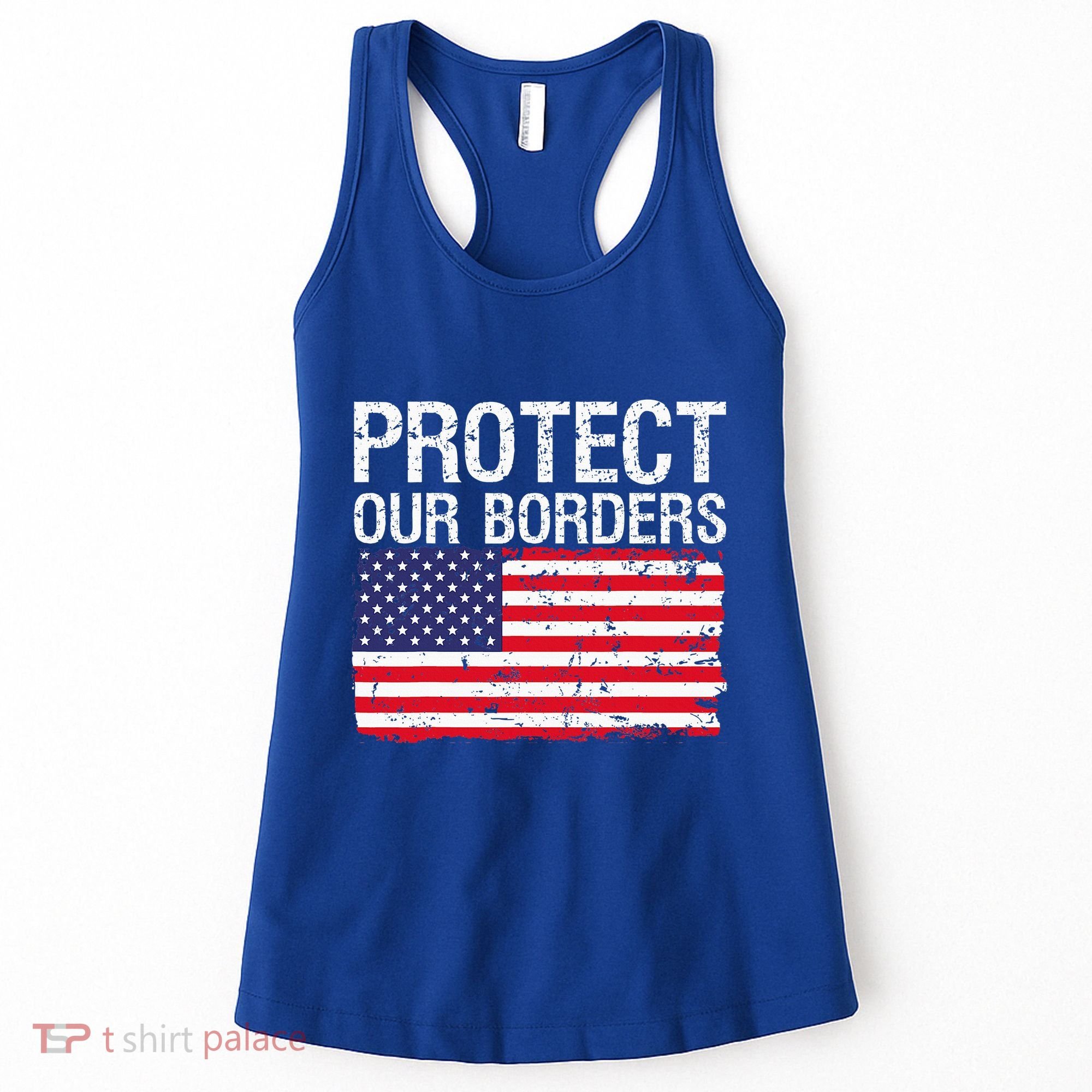 Protect Our Borders Law Enforcement Legal Immigration Women's Tank Top
