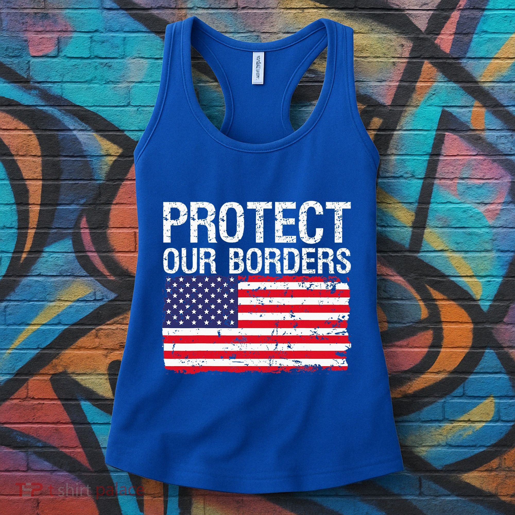 Protect Our Borders Law Enforcement Legal Immigration Women's Tank Top