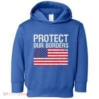 Protect Our Borders Law Enforcement Legal Immigration Toddler Hoodie thumb 0