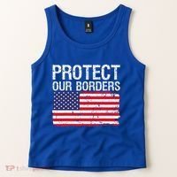 Protect Our Borders Law Enforcement Legal Immigration Tank Top thumb 2
