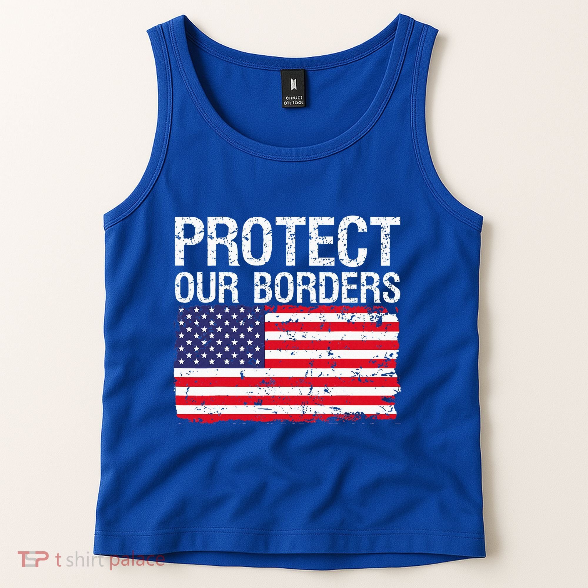 Protect Our Borders Law Enforcement Legal Immigration Tank Top